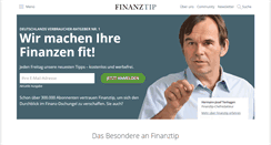 Desktop Screenshot of finanztip.de